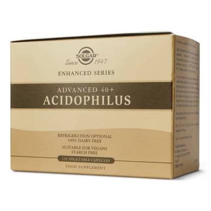 40 PLUS ACIDOPHILUS ADVANCED 120 CAPSULES SOLGAR