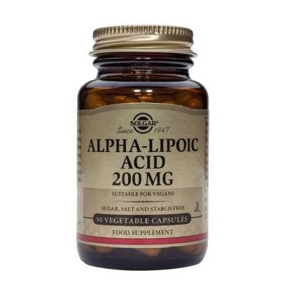 Acido Alfa Lipoico 200mg 50 Caps Solgar