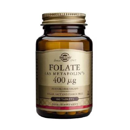 Solgar Folato Como Metafolin 400 Mcg 100 Comp