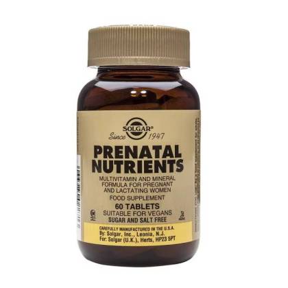 Solgar Nutrientes Prenatales 60 Comp