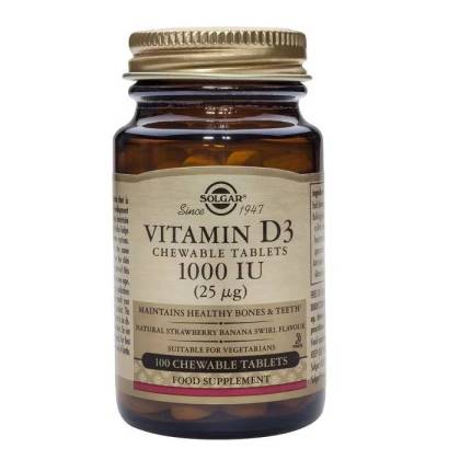 Solgar Vitamina D3 1000 Ui 25 Mcg 100 Comp Mast