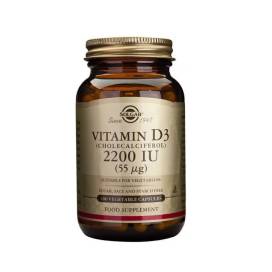 Solgar Vitamina D3 2200 UI 55 mcg 100 cápsulas vegetais