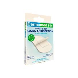 Dermomed Fix Aposito Con Gasa Antiseptica 6 Unidades 7,5 Cm X 5 Cm