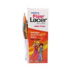 Fluor Lacer Mouthwash 0,05% Strawberry Flavour 500 Ml + Gift Promo