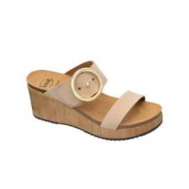 Sandalia Scholl Malibu Wedge Color Beige Talla 39