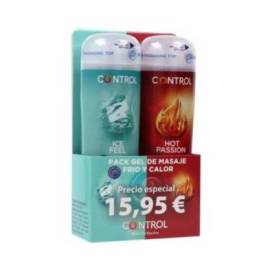 Control Ice Feel Feuchtigkeitsspendendes Massagegel 200 Ml + Hot Passion Feuchtigkeitsspendendes Massagegel 200 Ml Promo