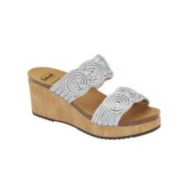 Sandalia Scholl Sabaudia 2 Straps Silver Tamanho 38