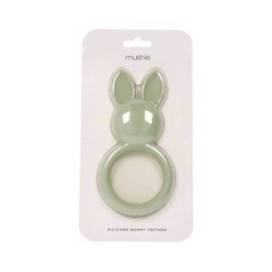 Mushie Mordedor De Silicone Bunny Teether Sage