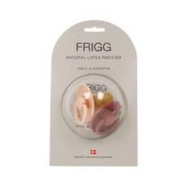 Frigg Latex Schnuller Pink Cream + Powder Blush 2 Einheiten Größe 2 6-18m