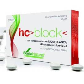 Hc Block Concentrado De Feijão Branco 24 Comprimidos Soria Natural