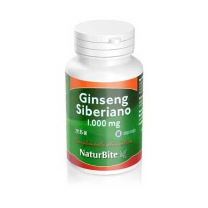 Siberian Ginseng 1000 Mg 60 Tablets Naturbite