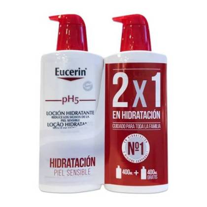 Eucerin Ph5 Moisturizing Lotion 2x 400ml Promo