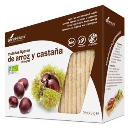 Bio Rice And Chestnut Toasts 25 Units Soria Natural R.80503