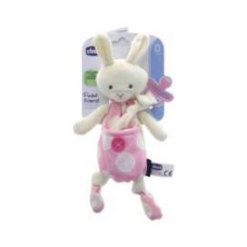 Chicco Dummy Keeper Pocket Friend Pink 0m+