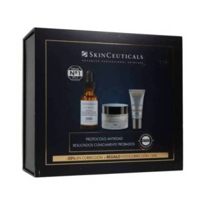 Skinceuticals C E Ferulic 30ml + A.g.e Interrupter 50ml + Advanced Brightening Spf50 15ml Promoção