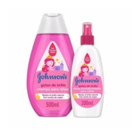 Johnsons Gotas De Brillo Champu 500ml Spray Acondicionador 200ml Promo