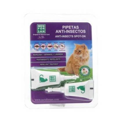 Menforsan Pipetas Antiinsectos Para Gatos 2 Uds