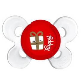 Chicco Physio Silicone Pacifier 12m+ 1 Unit Christmas Edition