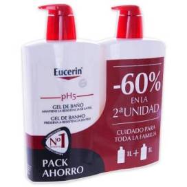 Eucerin Ph5 Bath Gel 1l + 1l Promo