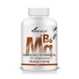 Magnesium + Vitamin B6 Nachhaltige Freigabe 120 Tabletten R11148 Soria Natural