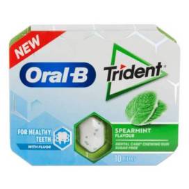Oral B Trident Chicles Grüne Minze 10 Einheiten