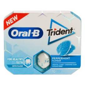Oral B Trident Chicles Hortelã-pimenta 10 Uds
