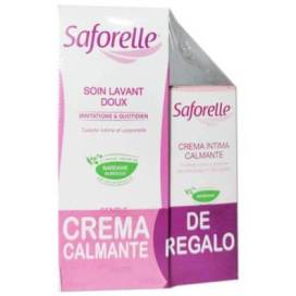 Saforelle Cuidado Intimo 250 ml Crema Calmante 50 ml Promo