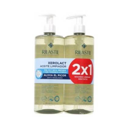 Rilastil Xerolact Óleo De Limpeza 2x750 Ml Promo