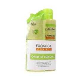 A-derma Exomega Control Aceite Lavante 500 ml + Eco Recarga 500 ml Promo