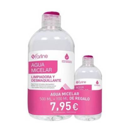 Farline Pack Agua Micelar 500 ml 100 ml Promo