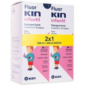 Fluorkin Infantil Colutorio 2x500 ml Promo