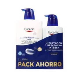 Eucerin Urearepair Plus Lotion 10% 1 L + 400 ml Promo