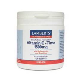 Vitamina C 1500mg Bioflavonoides Retard 120 Comps Lamberts