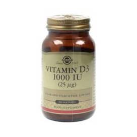Vitamina D3 1000ui 100 Cápsulas 25mcg Solgar