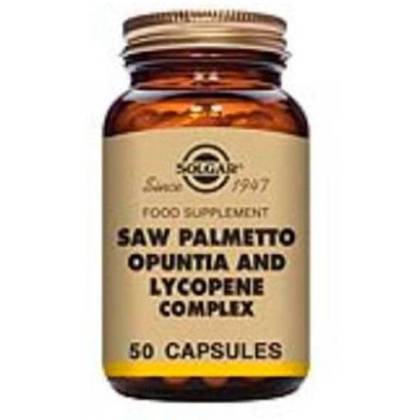 Sabal Opuntia Lycopene Complex 50 Capsules Solgar