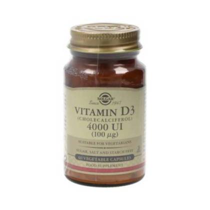 Solgar Vitamin D3 4000ui 60 Caps 100mcg