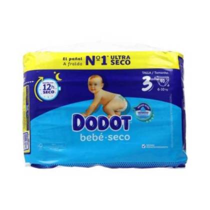 Dodot Bebe Seco Talla 3 610 Kg 40 Uds