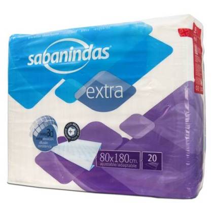 Sabanindas Extra 80x180 cm verstellbar 20 Uds