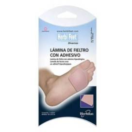 Herbi Feet Lamina De Fieltro Con Adhesivo 50 X 9.5 Cm