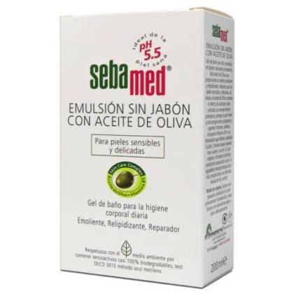 Sebamed Emulsão Sem Sabão Óleo De Oliva 200 Ml