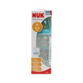 Nuk Fc Feeding Bottle Glass Latex 0-6m 240ml