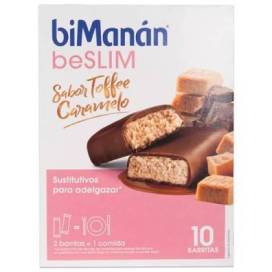 Bimanan Beslim Riegel Toffee Karamell Geschmack 10 Riegel