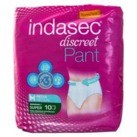 Indasec Discreet Pant Super Tamanho Médio 10 Unidades