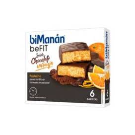 Bimanan Befit Riegel Schololade Orangen 6 Riegel