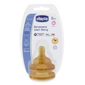 Chicco Physiologischer Latex Sauger Mittlerer Fluss 2m+ 2 Einheiten