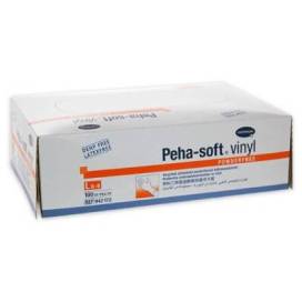 Peha-soft Luvas Vinil Latexfree Tamanho Grande 100 Unidades Hartmann