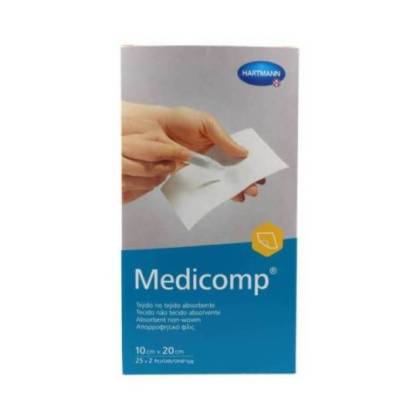 Medicomp Sterile Vliesgaze 10x20 cm 50 Einheiten H