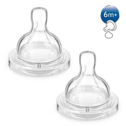 Avent Classic+ 2 Tetinas Silicone Alimentos Espessos 6m+