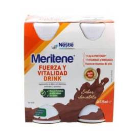 Meritene Drink 4 Botellas 125 ml Sabor Chocolate