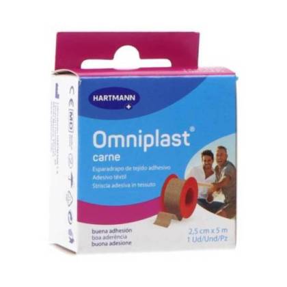 Esparadrapo Omniplast Tela Rosa 5mx2,5cm